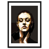Monica Bellucci Hollywood Actress Retro Style Geometric Illustration thumbnail