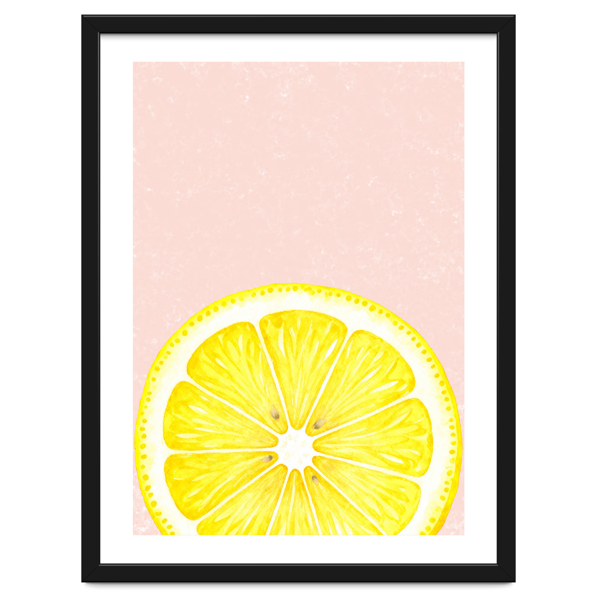 Lemon Slice, Fresh Citrus Kitchen Summer Art