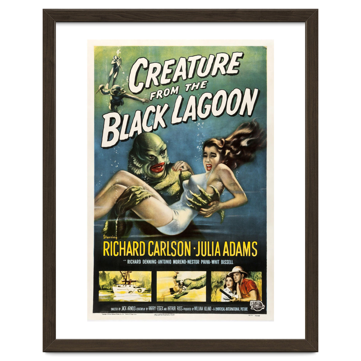 CREATURE FROM THE BLACK LAGOON (1954), directed by JACK ARNOLD.