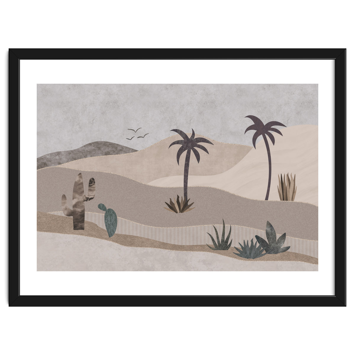 Abstract Landscape Calm Oasis