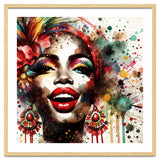 Brazilian Carnival Watercolor Portrait thumbnail