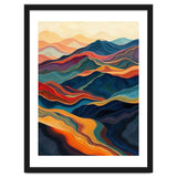 Abstract Mountain Landscape Art with Fluid Textures thumbnail