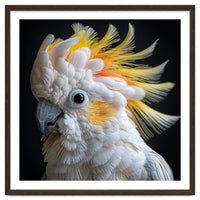 Beautiful Cockatoo Parrot Portrait Headshot