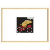 Cartoon Dog Marty cycling with Pizza thumbnail