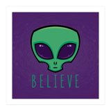 Believe Alien Head (Print Only) thumbnail