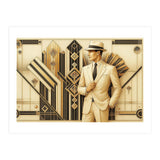 Gatsby Gentleman Art Deco Scene (Print Only) thumbnail