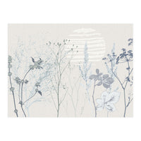 Plant based calming atmosphere soft blue (Print Only)