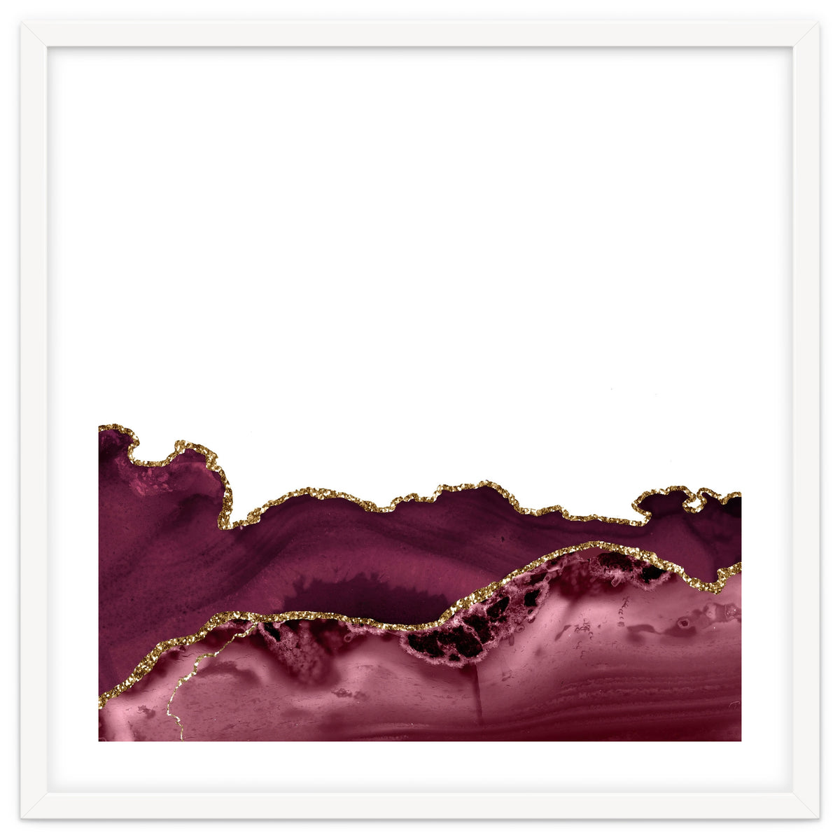 Burgundy & Gold Agate Texture 30