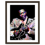 BB King. American Blues Guitarist in Colorful Art thumbnail