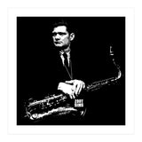 Zoot Sims American Jazz Saxophonist in Grayscale (Print Only) thumbnail