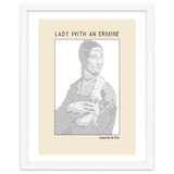 Lady With An Ermine – Leonardo Da Vinci Ascii Art thumbnail
