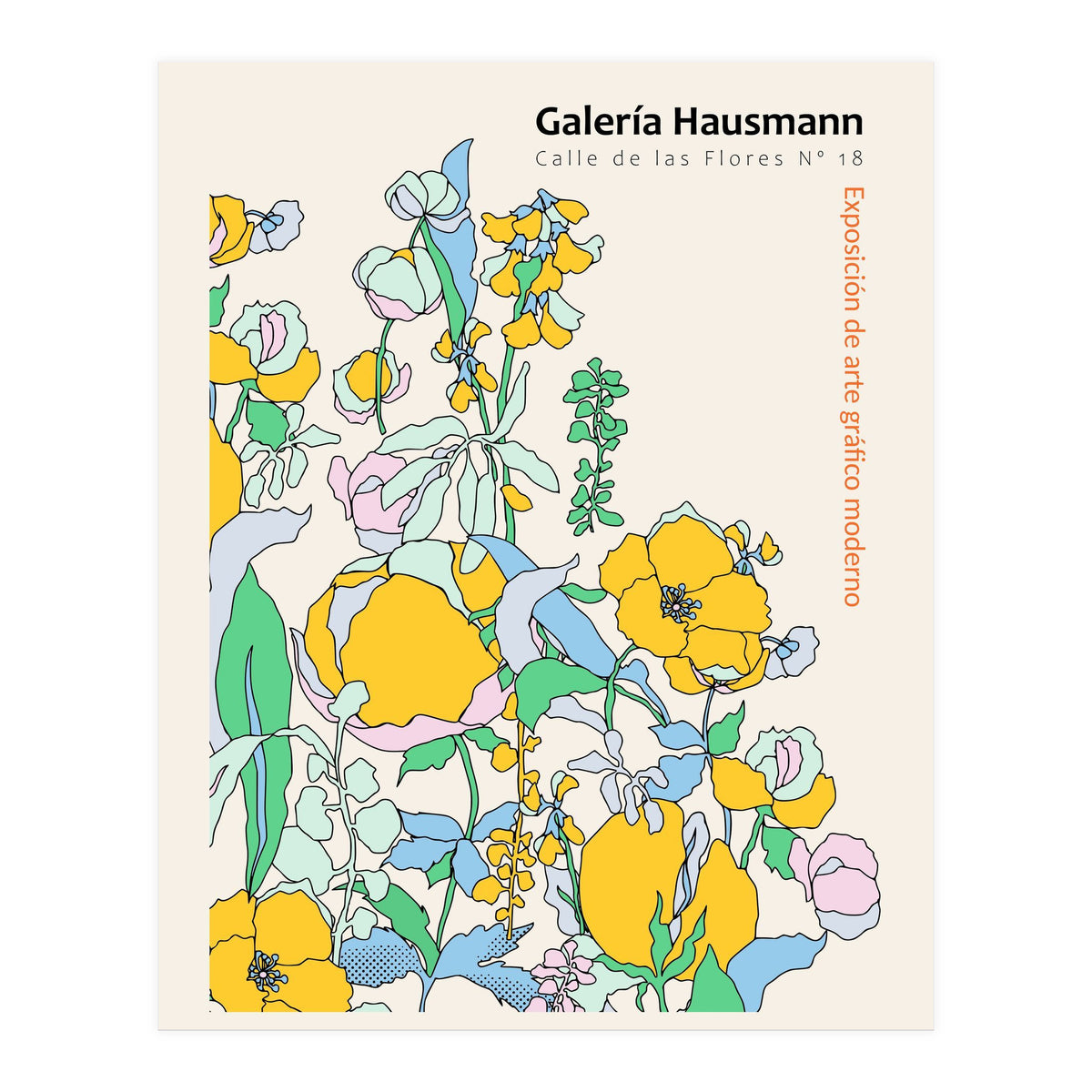 Exhibition of modern graphic art Madrid (Print Only)