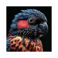 Close Up Portrait Of A Colorful Exotic Parrot (Print Only)