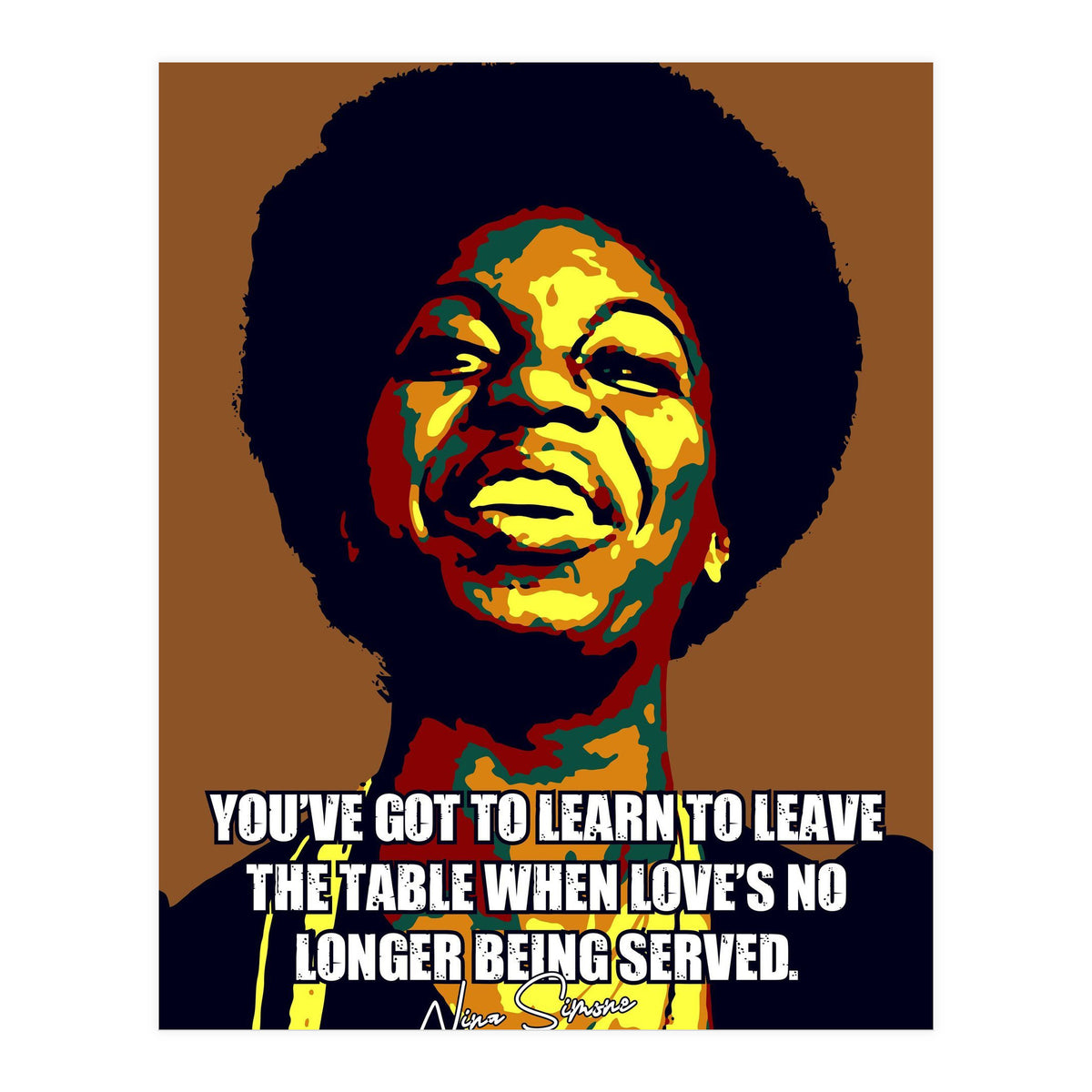 Nina Simone Music Legend (Print Only)