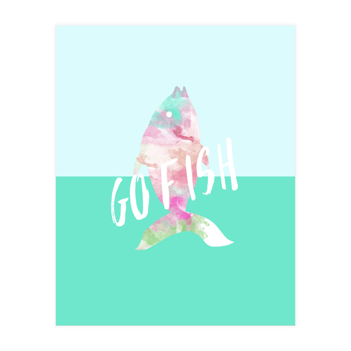 Go Fish With Quote (Print Only)