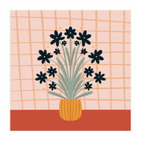 Floral Vase Orange (Print Only)