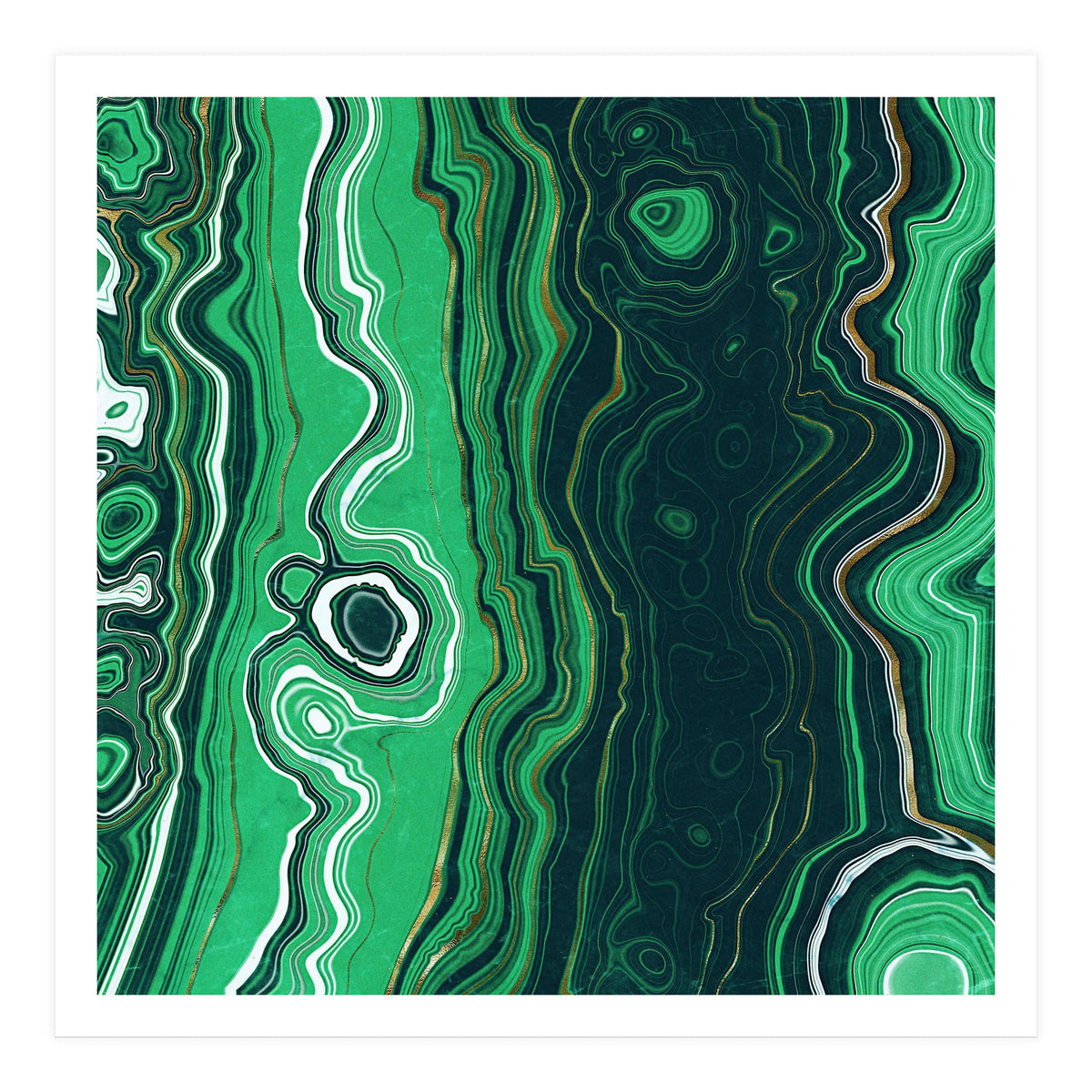 Malachite Texture 07 (Print Only)