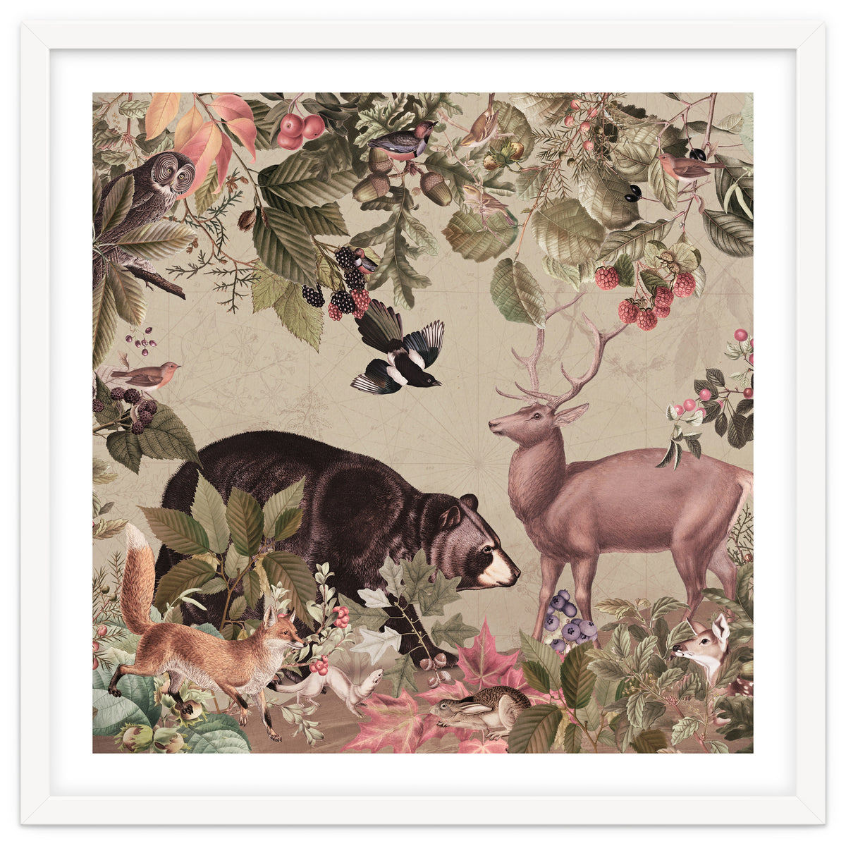 Nostalgic Autumn guardians of the forest