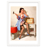 Hot Pinup Girl With A Hammer thumbnail