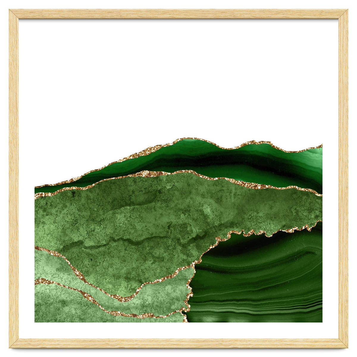 Green & Gold Agate Texture 28