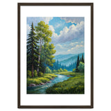 Serene Mountain River Landscape Oil Painting thumbnail