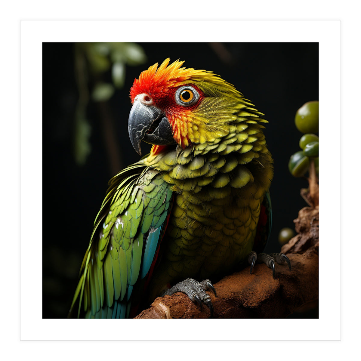 Vibrant Macaw Parrot  (Print Only)