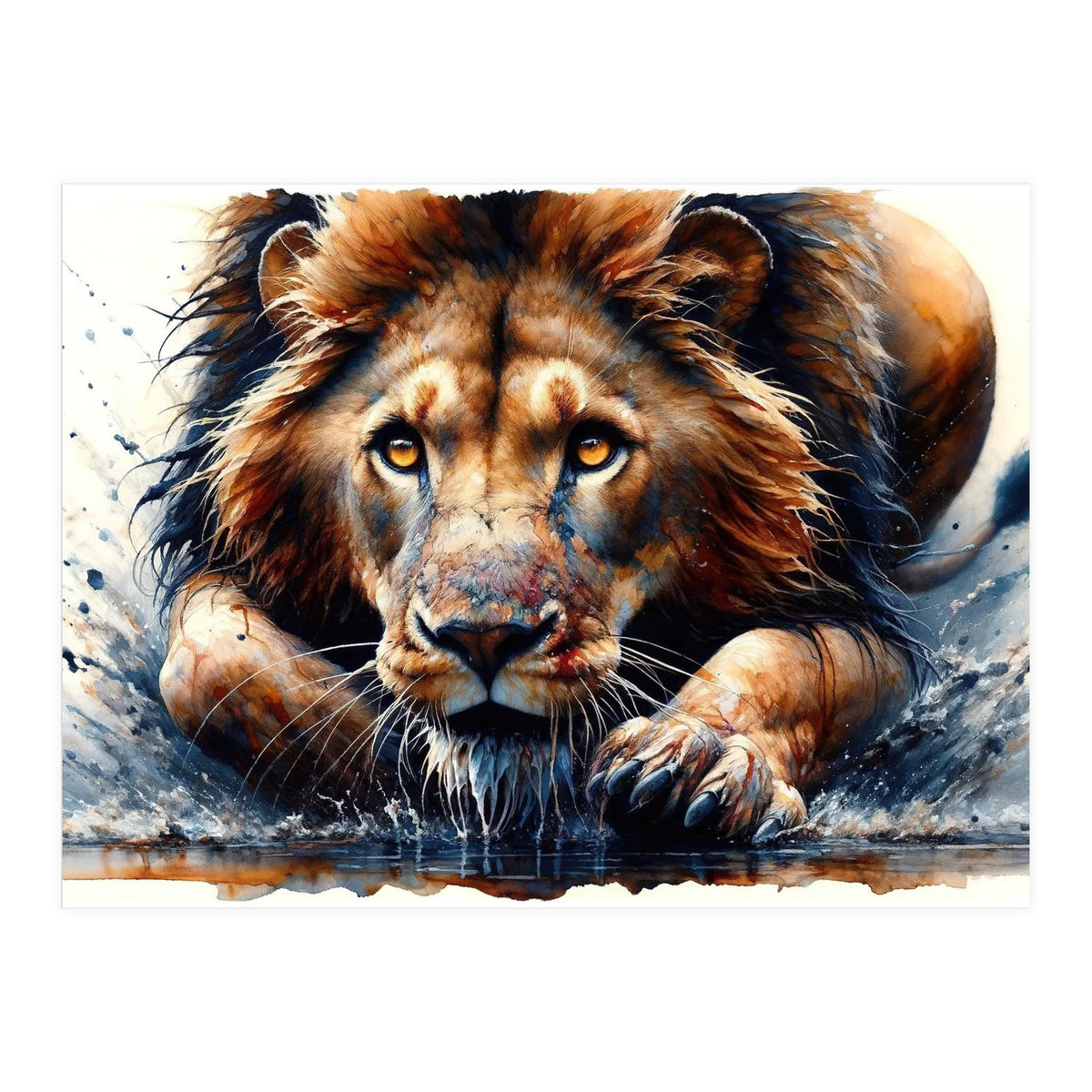 Hunter Gaze In The Wild (Print Only)