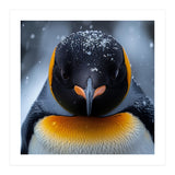 Close Up King Penguin In The Snow (Print Only) thumbnail