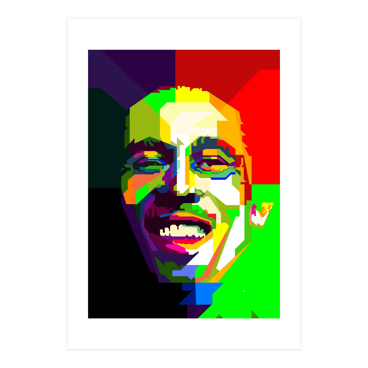 Bob Marley Reggae Icon Pop Art WPAP (Print Only)