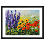 Radiant Summer Wildflower Meadow Oil Painting thumbnail