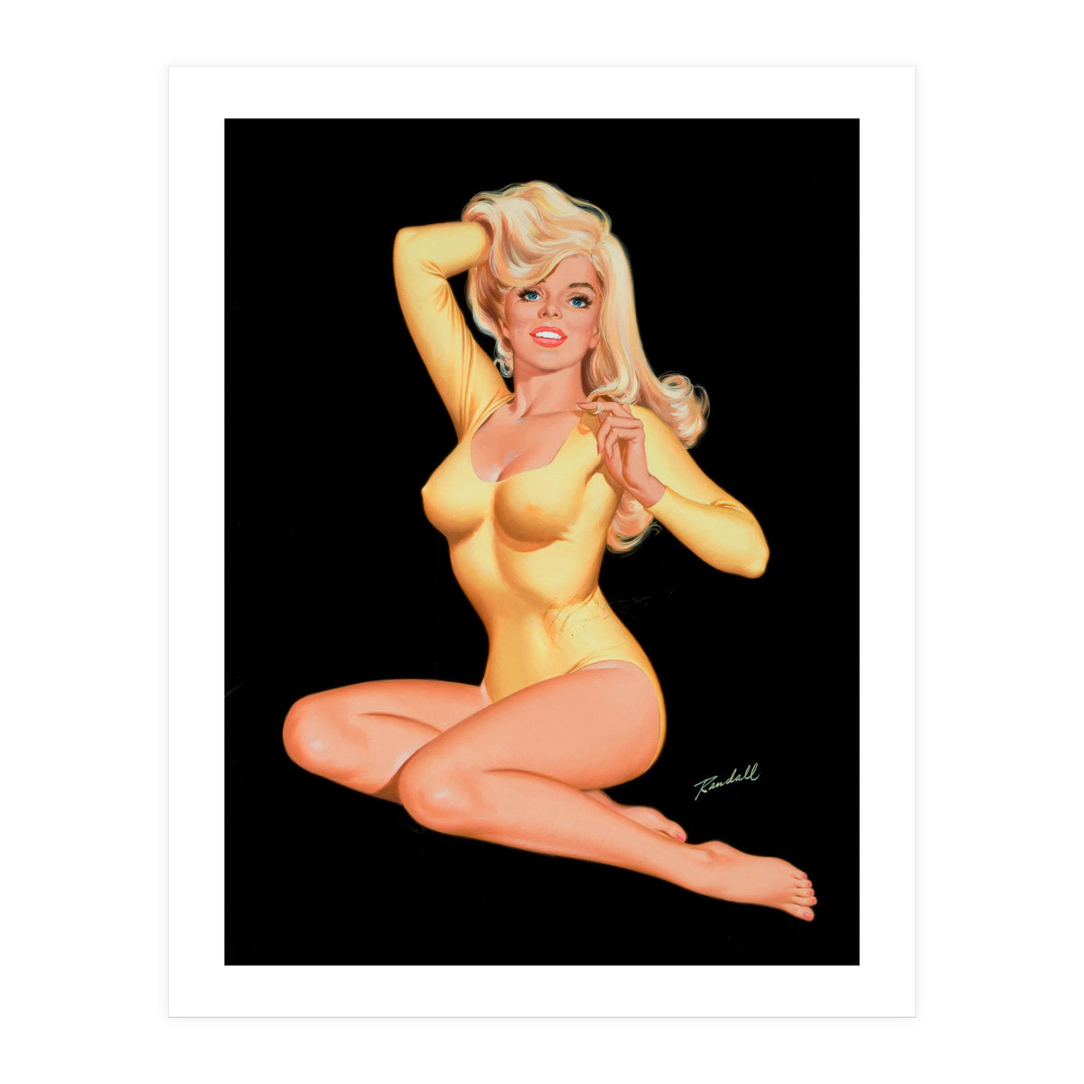 Beautiful Pinup Blonde (Print Only)