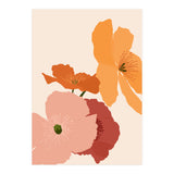 Autumn Wildflowers, Botanical Illustration Vintage Classy, Bohemian Floral Blossom Plants Bloom, Pastel Flowers Garden Nature (Print Only) thumbnail