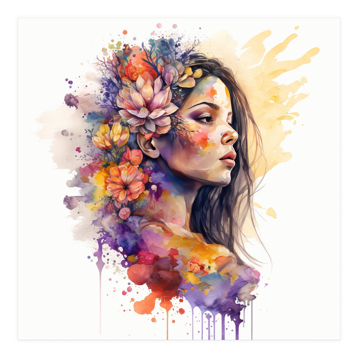 Golden Bloom Profile (Print Only)