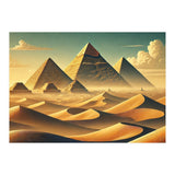 Vintage Egypt, Pyramids Of Giza Poster (Print Only) thumbnail