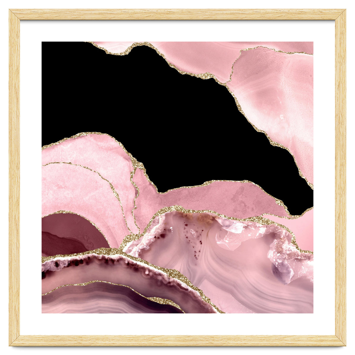 Blush & Gold Agate Texture 03