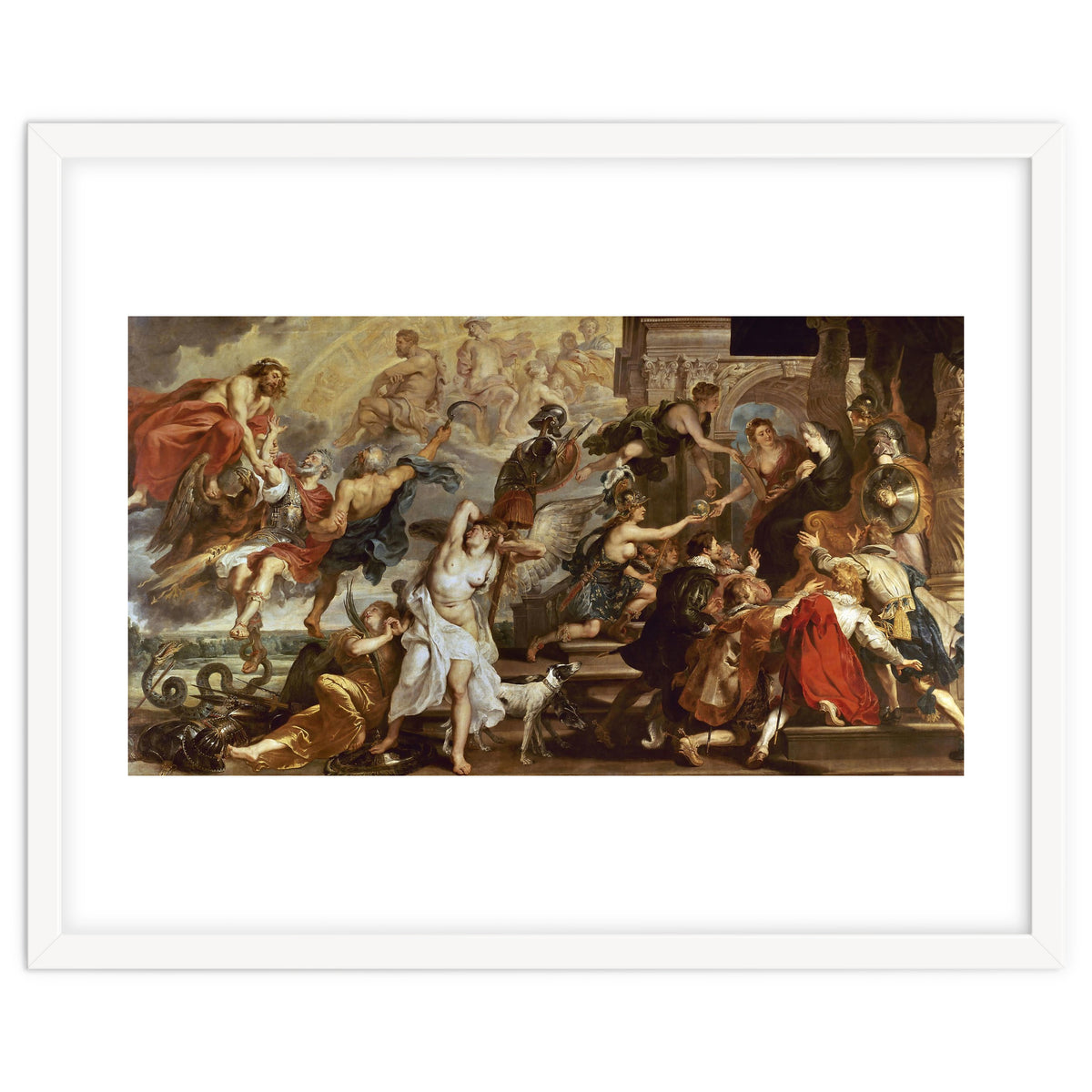 Apotheosis of Henry IV of France (and Henry III of NAvarra from 1562 to 1610) and Regency of Mari...