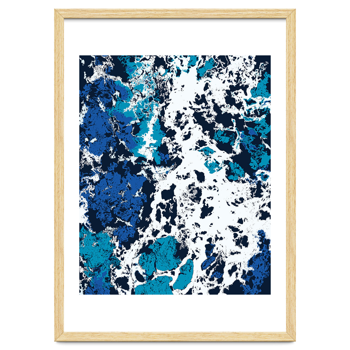Liquid Patience, Abstract Ocean Sea Water Waves, Eclectic Scandinavian Texture Foam Neutral Nordic