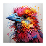 Vibrant Abstract Bird Portrait Watercolor Splash (Print Only) thumbnail