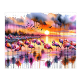 Flamingo Sunset On The Coast (Print Only) thumbnail