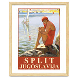 Split, Swimmer on a Rocky Coast thumbnail