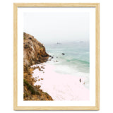 Pink Trails, Beach Tropical Travel Ocean Pastel Digital Art, Photography Sea Scenic Nature Landscape thumbnail