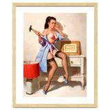 Hot Pinup Girl With A Hammer thumbnail
