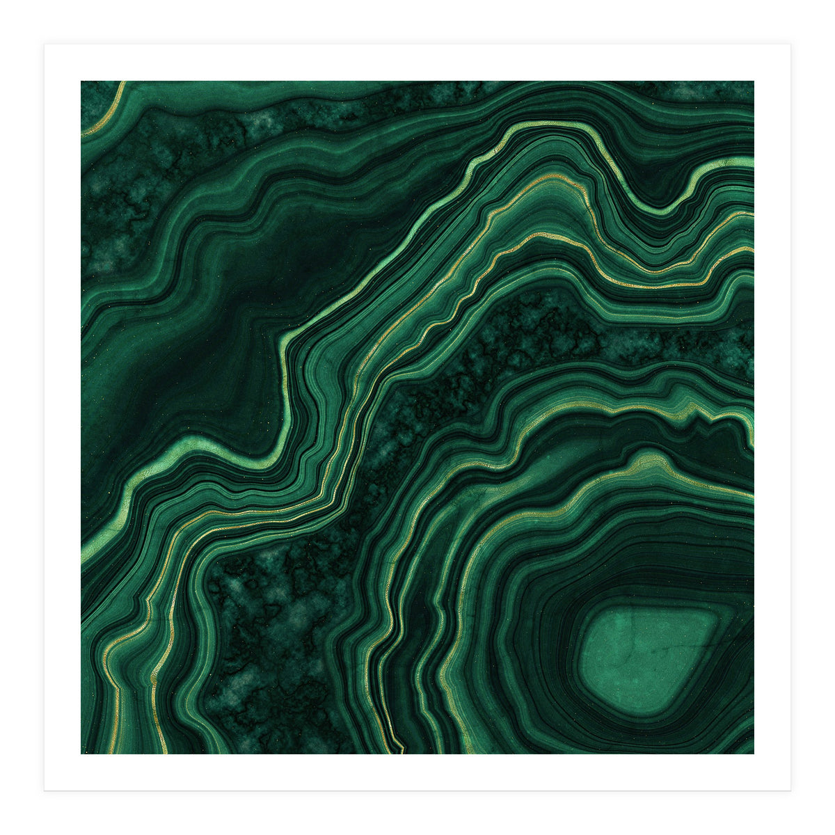 Malachite Texture 05 (Print Only)