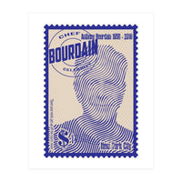 Anthony Bourdain Stamps Art (Print Only)