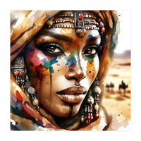 Desert Jewels Tuareg Woman Portrait (Print Only)