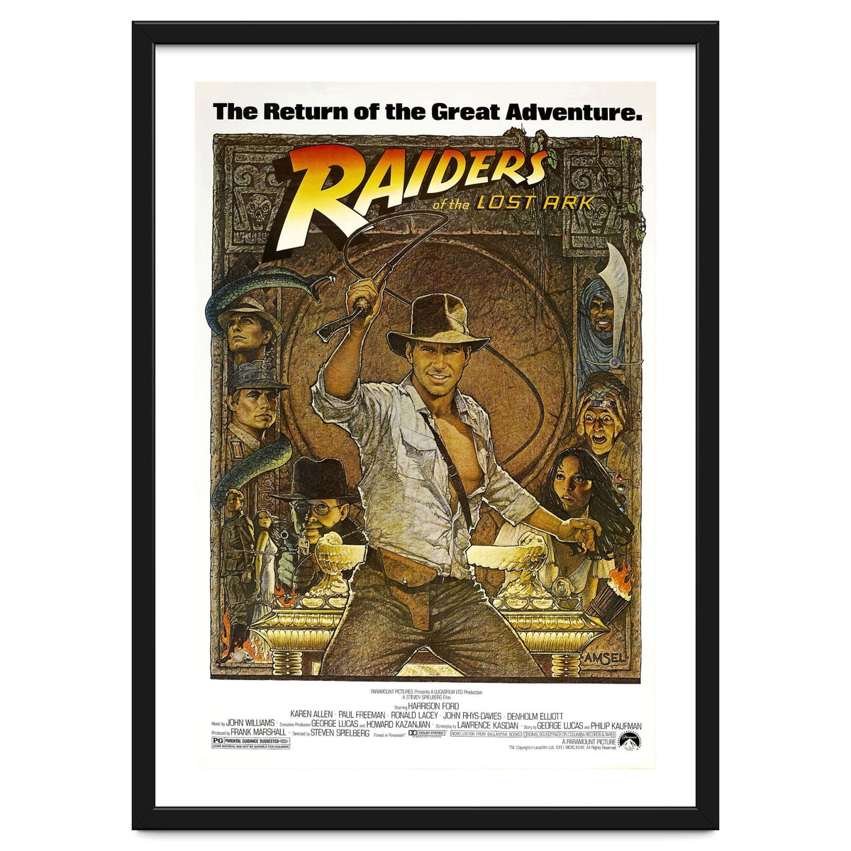 RAIDERS OF THE LOST ARK (1981), directed by STEVEN SPIELBERG.