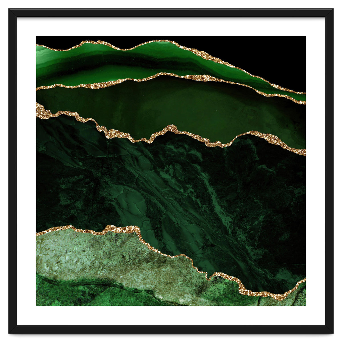 Green & Gold Agate Texture 02
