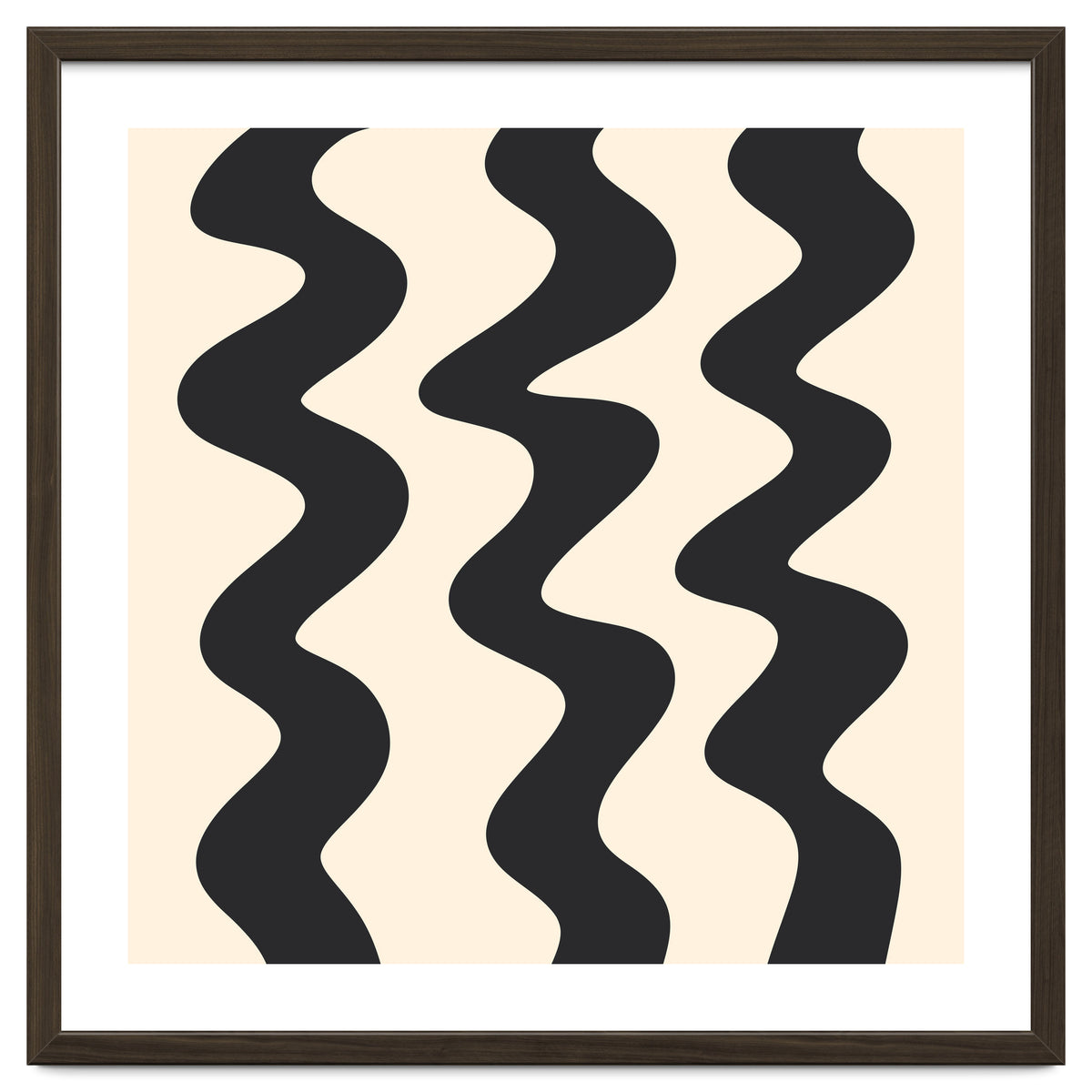 Squiggly Lines - monochrome