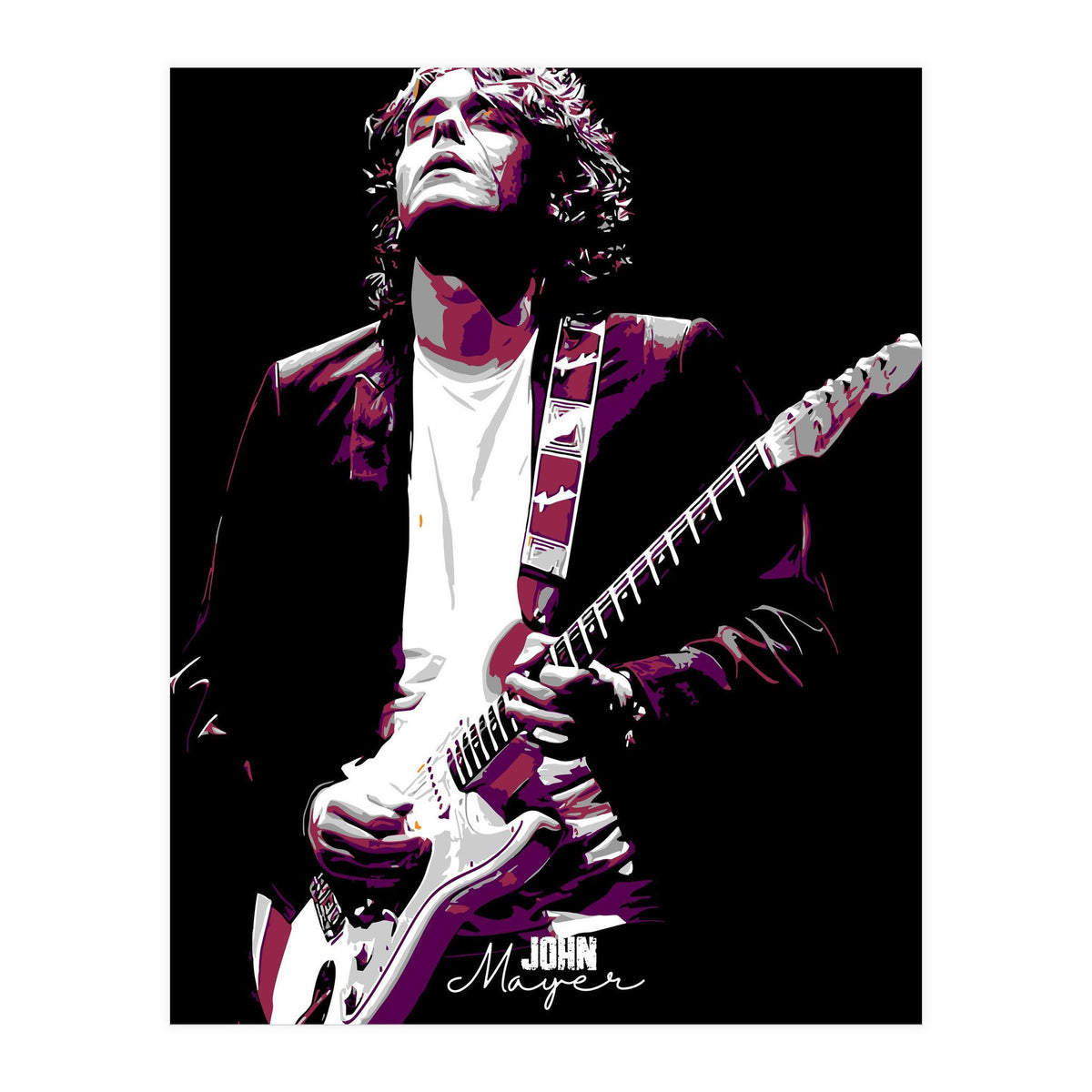 John Mayer American Guitarist Legend (Print Only)