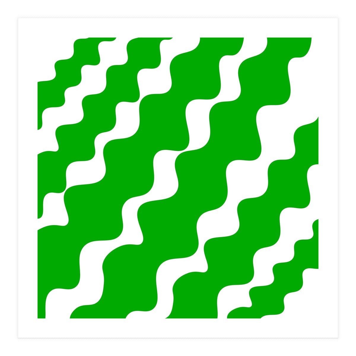 Green Wavy (Print Only)